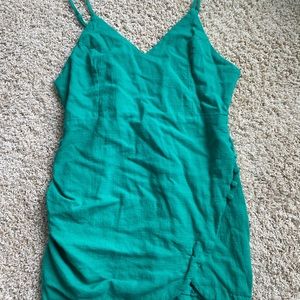 Urban Outfitters Teal Mini Sun Dress
